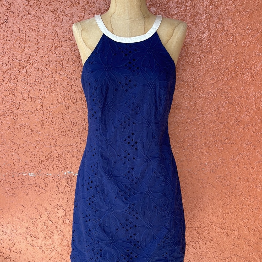 Lilly Pulitzer Pearl Navy Shift Dress - Picture 3 of 6